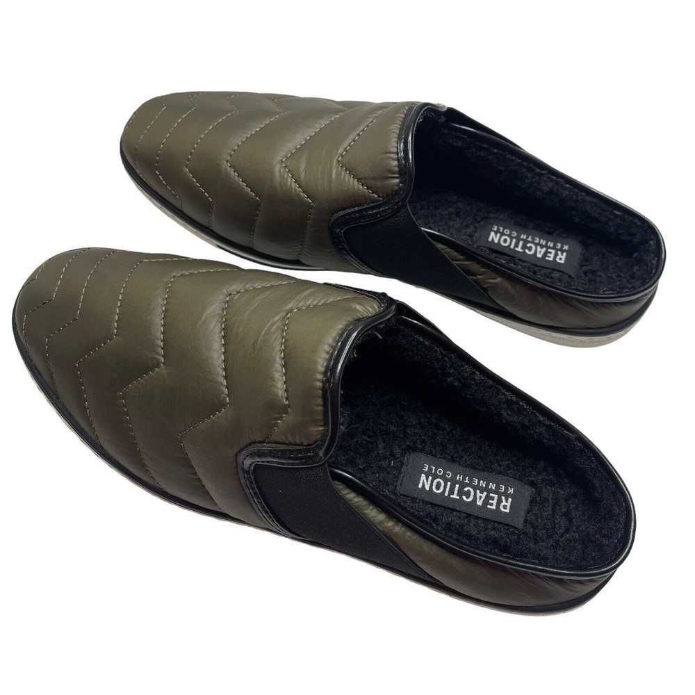 NWOT Kenneth Cole Reaction Men’s Center Slipper Cozy‎ Olive Green  Sneaker 8.5